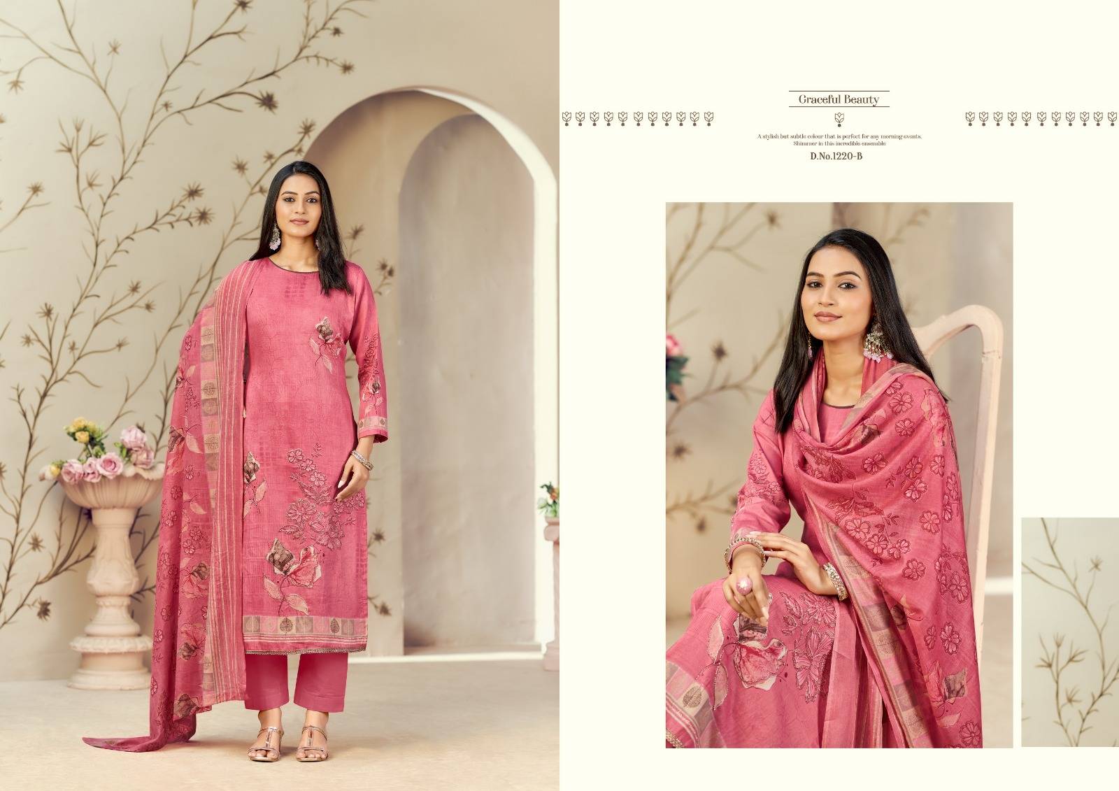 KAYKA by Azara 1220-A TO 1220-D SERIES Pakistani Stylish Embroidered PURE ZAM COTTON COLLECTION At Wholesale Price